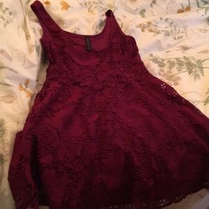 aeropostale maroon dress